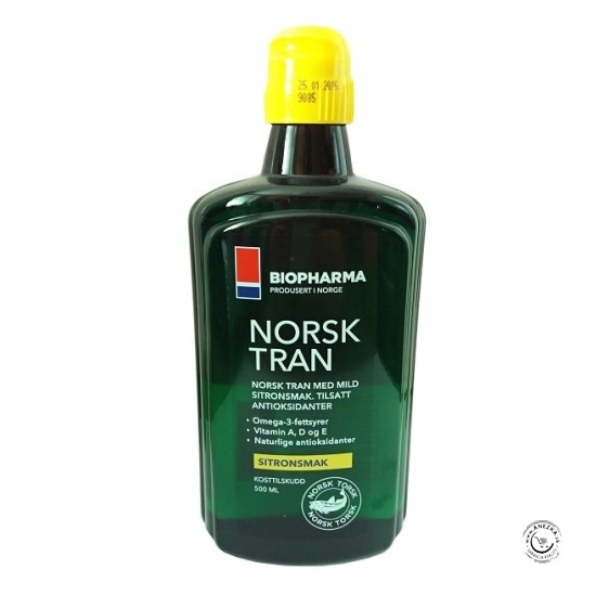 NORSK TRAN Olej z treščej pečene 375 ml